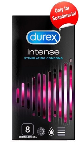 Durex Intense - Prezerwatywy Z Żeberkami 8szt Durex