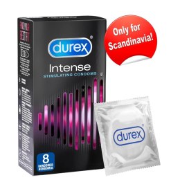 Durex Intense - Prezerwatywy Z Żeberkami 8szt Durex
