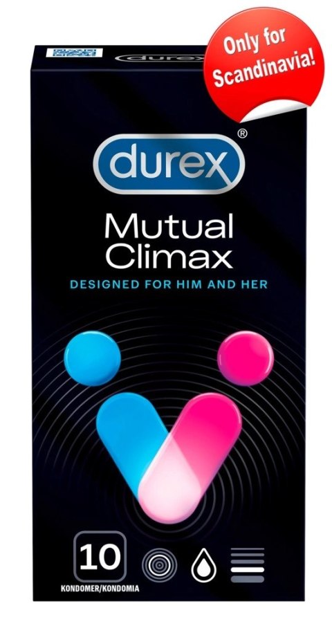 Durex Mutual Climax - Prezerwatywy Z Żebrami Łatwe Zakładanie 10szt Durex Durex Mutual Climax - Prezerwatywy Z Żebrami Łatwe Zakładanie 10szt Durex