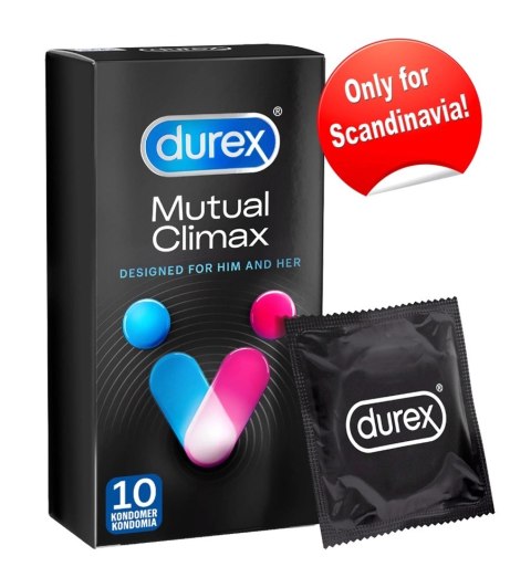 Durex Mutual Climax - Prezerwatywy Z Żebrami Łatwe Zakładanie 10szt Durex Durex Mutual Climax - Prezerwatywy Z Żebrami Łatwe Zakładanie 10szt Durex
