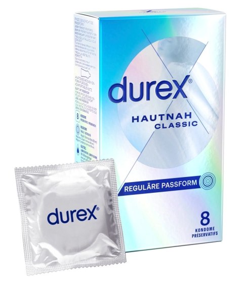 Durex - Najcieńsze Prezerwatywy Lateksowe Hautnah Classic 8 szt Durex Durex - Najcieńsze Prezerwatywy Lateksowe Hautnah Classic 8 szt Durex