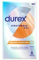Durex - Najcieńsze Prezerwatywy Lateksowe Hautnah Classic XXL 8 szt Durex