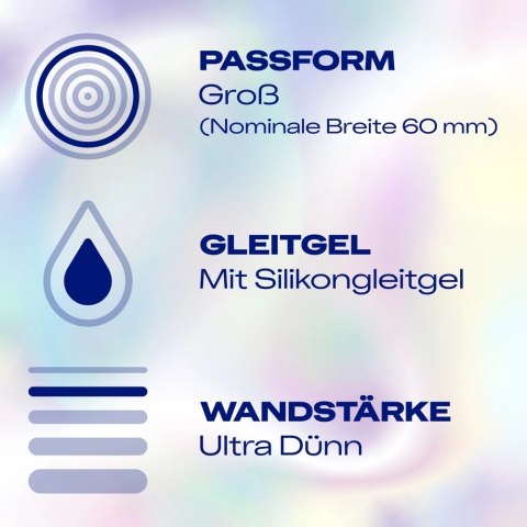 Durex - Najcieńsze Prezerwatywy Lateksowe Hautnah Classic XXL 8 szt Durex Durex - Najcieńsze Prezerwatywy Lateksowe Hautnah Classic XXL 8 szt Durex