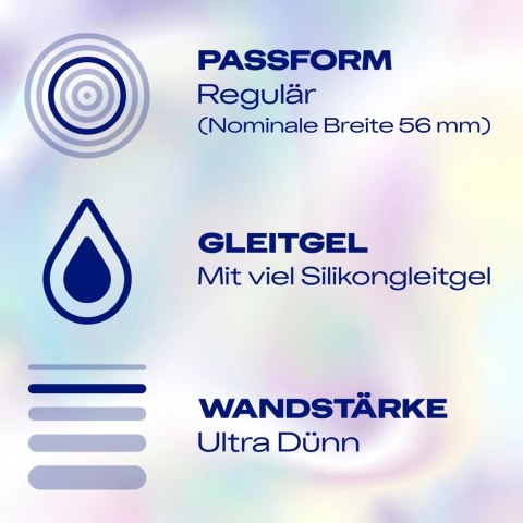 Durex - Najcieńsze Prezerwatywy Lateksowe Nawilżone Hautnah Classic Extra Feucht 8 szt Durex Durex - Najcieńsze Prezerwatywy Lateksowe Nawilżone Hautnah Classic Extra Feucht 8 szt Durex