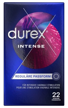Durex - Prążkowane Prezerwatywy Miętowe Intense Orgasmic 22 szt Durex