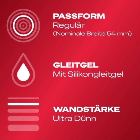 Durex - Prezerwatywy Lateksowe 20% Cieńsze Gefühlsecht Ultra 8 szt Durex Durex - Prezerwatywy Lateksowe 20% Cieńsze Gefühlsecht Ultra 8 szt Durex
