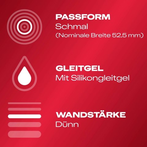 Durex - Prezerwatywy Pokryte Lubrykantem Ze Smoczkiem Gefühlsecht Slim Fit 8 szt Durex Durex - Prezerwatywy Pokryte Lubrykantem Ze Smoczkiem Gefühlsecht Slim Fit 8 szt Durex