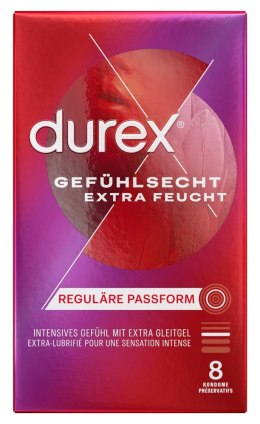 Durex - Prezerwatywy Ze Zbiorniczkiem Nawilżone Gefühl.extra lubr. 8 szt Durex