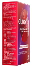 Durex - Prezerwatywy Ze Zbiorniczkiem Nawilżone Gefühl.extra lubr. 8 szt Durex