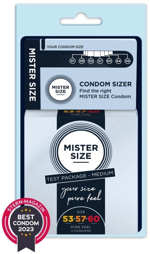 Mister Size - Lateksowe Prezerwatywy 3 Różne Rozmiary Mister Size Mister Size - Lateksowe Prezerwatywy 3 Różne Rozmiary Mister Size