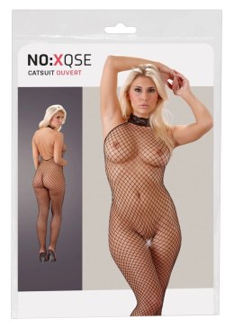 NO:XQSE - Seksowny Siateczkowy Kombinezon Bez Krocza Z Koronkowym Kołnierzem M/L NO:XQSE