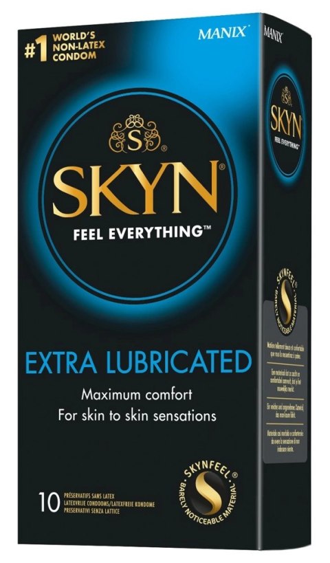 SKYN Extra Lubricated - Prezerwatywy Nielateksowe Mocno Nawilżone 10 szt SKYN SKYN Extra Lubricated - Prezerwatywy Nielateksowe Mocno Nawilżone 10 szt SKYN