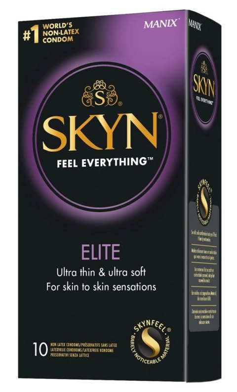 SKYN ELITE - Prezerwatywy Nielateksowe Wilgotne I Cienkie 10 szt SKYN SKYN ELITE - Prezerwatywy Nielateksowe Wilgotne I Cienkie 10 szt SKYN