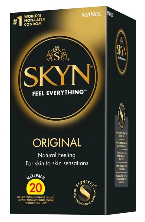 SKYN ORIGINAL - Prezerwatywy Nielateksowe Z Sensoprenu 20 szt SKYN