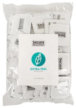 Secura Extra Feel - Prezerwatywy Extra Cienkie 100pcs Bag Secura