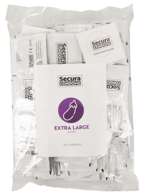 Secura Extra Large - Prezerwatywy Extra Duże 100pcs Bag Secura Secura Extra Large - Prezerwatywy Extra Duże 100pcs Bag Secura