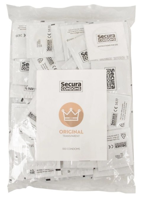 Secura Original - Prezerwatywy Klasyczne Z Wilgotną Powłoką 100pcs Box Secura Secura Original - Prezerwatywy Klasyczne Z Wilgotną Powłoką 100pcs Box Secura
