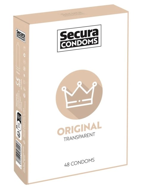 Secura Original - Prezerwatywy Klasyczne Z Wilgotną Powłoką 48pcs Box Secura Secura Original - Prezerwatywy Klasyczne Z Wilgotną Powłoką 48pcs Box Secura