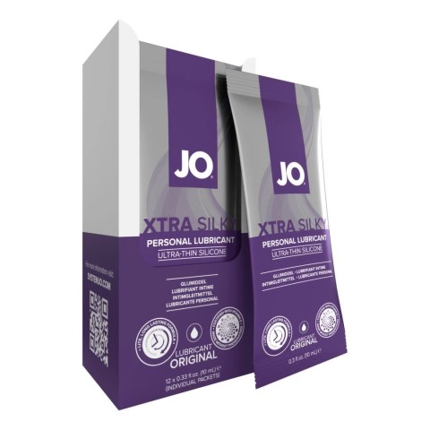 System JO - Zestaw 12 Saszetek Xtra Silky Silikonowe System JO System JO - Zestaw 12 Saszetek Xtra Silky Silikonowe System JO