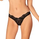 Obsessive - Czarne Koronkowe Stringi Bellastia M/L Obsessive