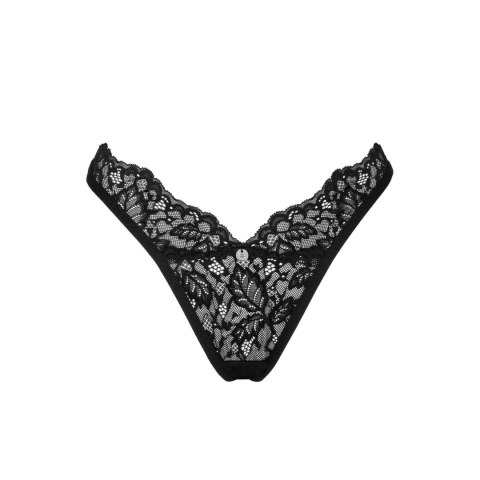 Obsessive - Czarne Koronkowe Stringi Bellastia XS/S Obsessive Obsessive - Czarne Koronkowe Stringi Bellastia XS/S Obsessive