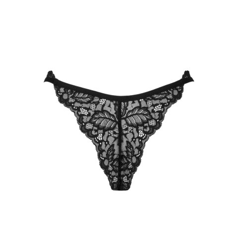 Obsessive - Czarne Koronkowe Stringi Bellastia XS/S Obsessive Obsessive - Czarne Koronkowe Stringi Bellastia XS/S Obsessive