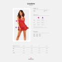 Obsessive - Seksowna Prześwitująca Babydoll I Stringi Czerwone XS/S Obsessive