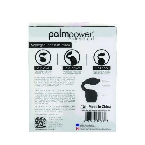 PalmPower - Nakładka Do Masażera Extreme Curl Czarna PalmPower PalmPower - Nakładka Do Masażera Extreme Curl Czarna PalmPower