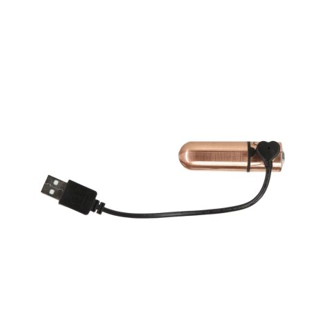 PowerBullet - Mini Wibrator 9 Funkcji Z Kryształem First Class Różowe Złote PowerBullet PowerBullet - Mini Wibrator 9 Funkcji Z Kryształem First Class Różowe Złote PowerBullet