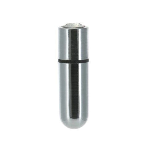 PowerBullet - Mini Wibrator 9 Funkcji Z Kryształem First Class Srebrny PowerBullet PowerBullet - Mini Wibrator 9 Funkcji Z Kryształem First Class Srebrny PowerBullet