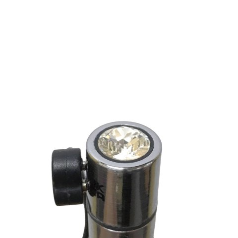 PowerBullet - Mini Wibrator 9 Funkcji Z Kryształem First Class Srebrny PowerBullet PowerBullet - Mini Wibrator 9 Funkcji Z Kryształem First Class Srebrny PowerBullet