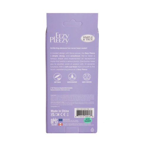 PowerBullet - Wibrator Klasyczny 14 cm Eezy Pleezy Fioletowy PowerBullet PowerBullet - Wibrator Klasyczny 14 cm Eezy Pleezy Fioletowy PowerBullet