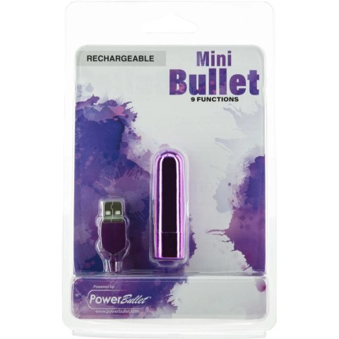 PowerBullet - Wibrator Mini PowerBullet 9 Funkcji Fioletowy PowerBullet PowerBullet - Wibrator Mini PowerBullet 9 Funkcji Fioletowy PowerBullet