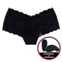Secrets Vibrating Panties - Koronkowe Szorty Wibrujące Czarne Secrets Vibrating Panties