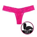 Secrets Vibrating Panties - Wibrujące Stringi Z Masażerem Różowe Queen Size Secrets Vibrating Panties