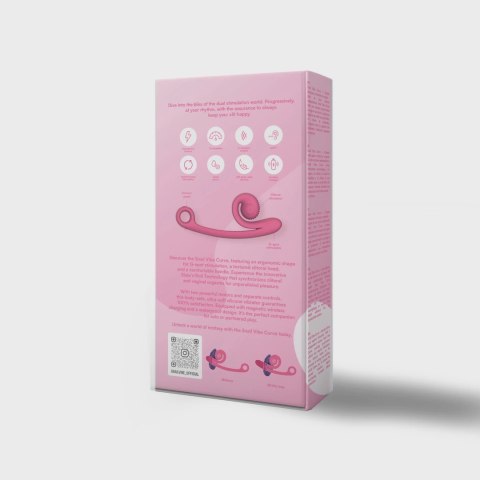 Snail Vibe - Podwójny Wibrator Stymulujący Punkt-G Curve Różowy Snail Vibe Snail Vibe - Podwójny Wibrator Stymulujący Punkt-G Curve Różowy Snail Vibe
