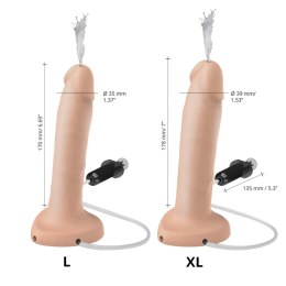 Strap-On-Me - Realistyczne Dildo Tryskające Spermą L Czarny Strap-On-Me