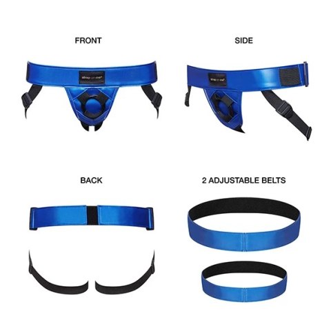 Strap-On-Me - Strap-On Z Dwoma Paskami Niebieski Strap-On-Me Strap-On-Me - Strap-On Z Dwoma Paskami Niebieski Strap-On-Me
