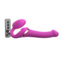 Strap-On-Me - Wibrator Strap-On Z 3 Silnikami Fuksja M Strap-On-Me