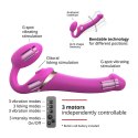 Strap-On-Me - Wibrator Strap-On Z 3 Silnikami Fuksja M Strap-On-Me