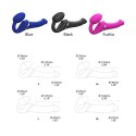 Strap-On-Me - Wibrator Strap-On Z 3 Silnikami Fuksja M Strap-On-Me
