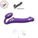 Strap-On-Me - Wibrujący Bez-paskowy Strap-On L Fioletowy Strap-On-Me