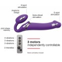 Strap-On-Me - Wibrujący Bez-paskowy Strap-On M Fioletowy Strap-On-Me