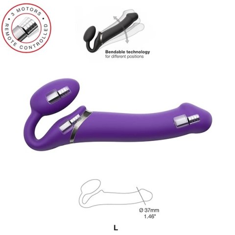 Strap-On-Me - Wibrujący Bez-paskowy Strap-On M Fioletowy Strap-On-Me Strap-On-Me - Wibrujący Bez-paskowy Strap-On M Fioletowy Strap-On-Me