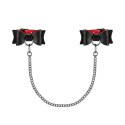 Obsessive - Mankiety Na Ręce Z Łańcuszkiem A745 Cuffs Obsessive