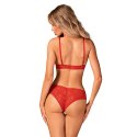 Obsessive - Seksowny Koronkowy Komplecik Atenica 2-pcs Czerwony M/L Obsessive
