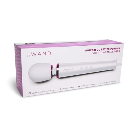 Le Wand - Mocny Masażer Łechtaczki Biały Powerful Petite Plug-in Le Wand Le Wand - Mocny Masażer Łechtaczki Biały Powerful Petite Plug-in Le Wand