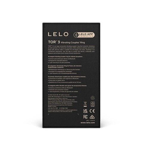 Lelo - Tor 3 Pierścień Erekcyjny Czarny Lelo Lelo - Tor 3 Pierścień Erekcyjny Czarny Lelo