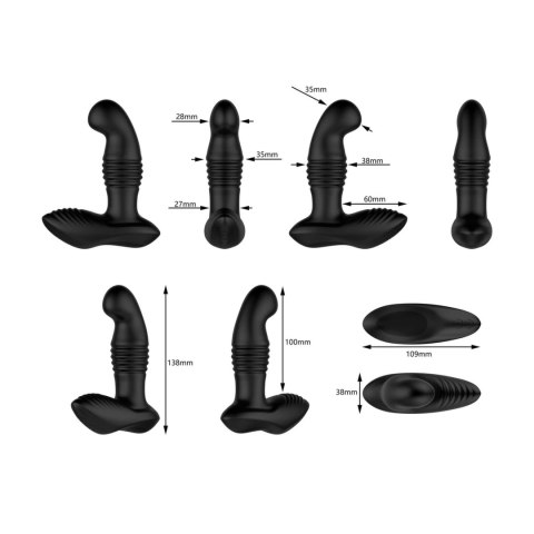 Nexus - Masażer Prostaty 3-Biegowy THRUST Czarny Nexus Nexus - Masażer Prostaty 3-Biegowy THRUST Czarny Nexus