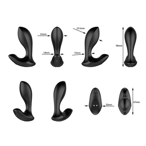 Nexus - Masażer Prostaty Duo Plug Mały Czarny Nexus Nexus - Masażer Prostaty Duo Plug Mały Czarny Nexus